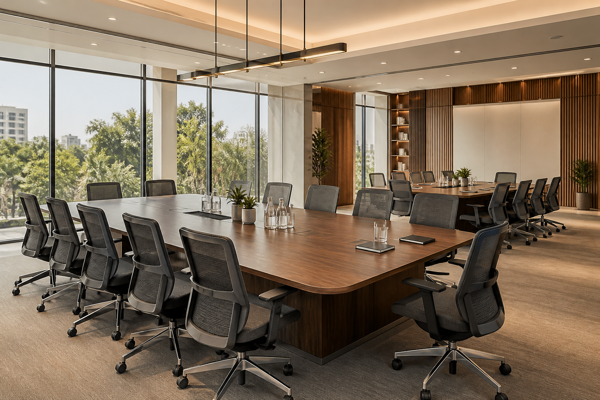 Heeman bulk furniture solution for a large professional workspace