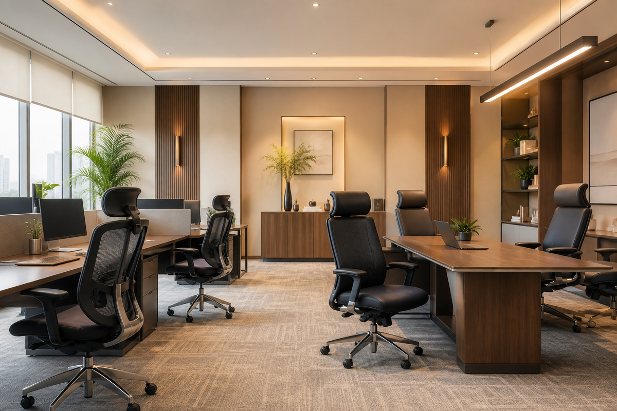Premium Heeman office transformation with coordinated ergonomic seating